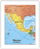 ProGeo Map of Mexico 8 x 10 Print or framed