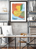 Map of Guatemala 8 x 10 Print